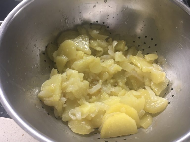 Escurrir patatas