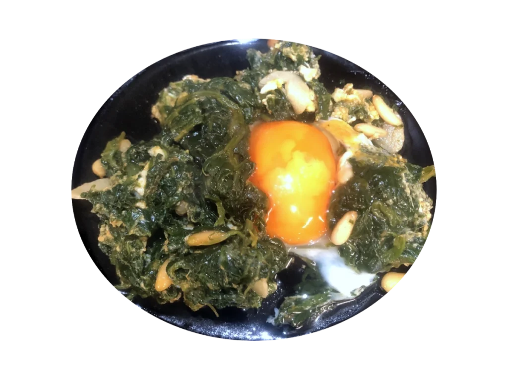 Espinacas salteadas