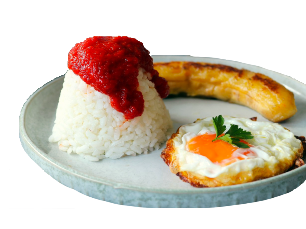 Arroz a la cubana