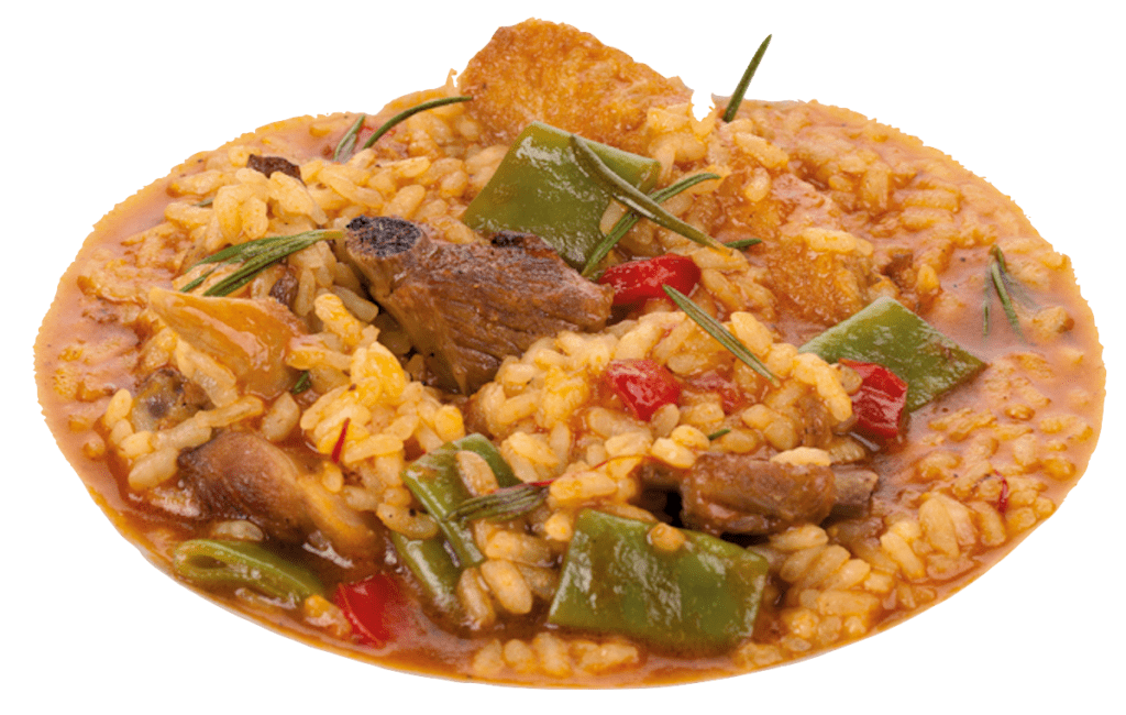 Arroz caldoso con costillas de cerdo