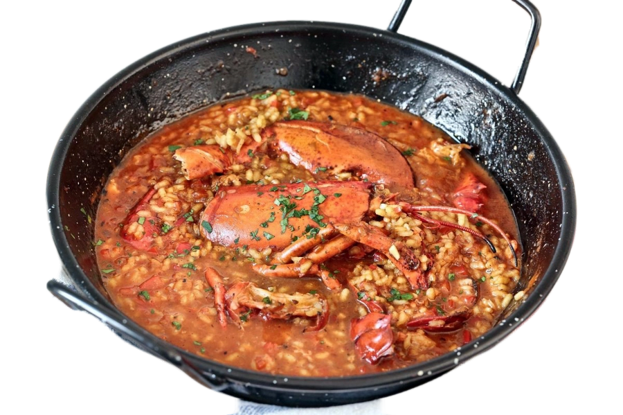 Arroz caldoso con bogavante